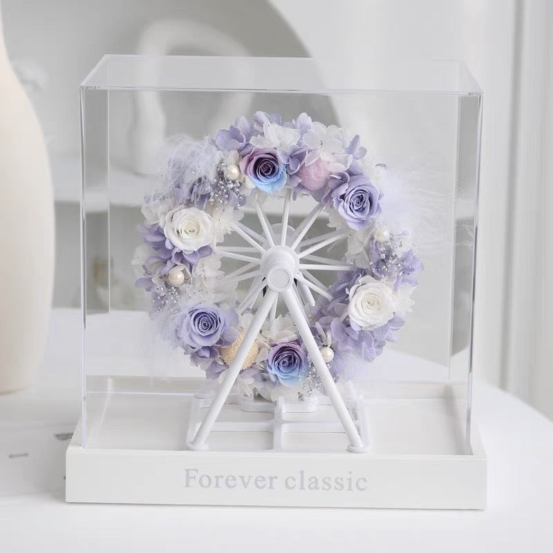 Star Wheel Preserved Flowers With USB charger